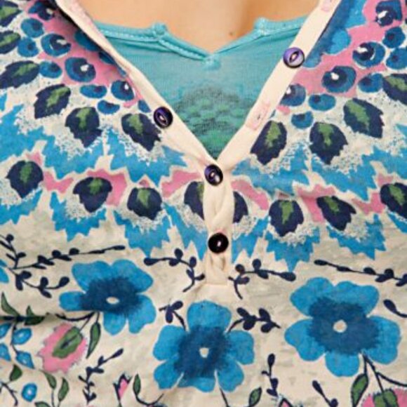 RARE Free People Winter Garden Hooded Henley ASO Alex Russo - Picture 5 of 13